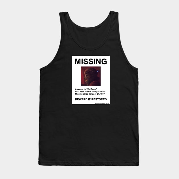 Missing Wolfman Tank Top by doubleofive